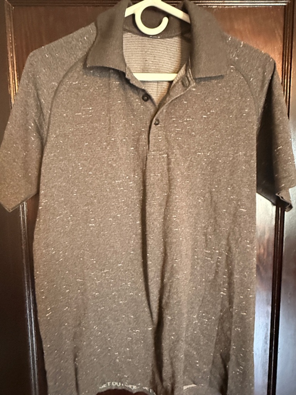 lululemon athletica Men's Heather Dark Grey Polo